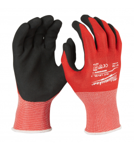 GEDIPTE WERKHANDSCHOENEN SNIJKLASSE 1/A - M/8 - 1 PAAR