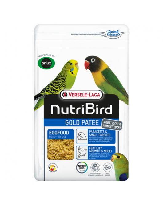 VERSELE-LAGA NUTRIBIRD GOLD PATEE PARKIETEN EN KLEINE PAPEGAAIEN 1 KG
