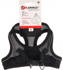 HOND HARNAS STEP&amp;GO BENTO ZWART M 30-35CM 41-44CM