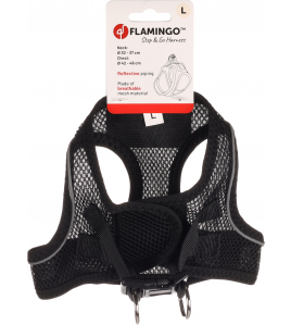 HOND HARNAS STEP&amp;GO BENTO ZWART L 32-37CM 42-46CM