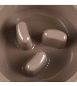 EETPOT MANGI SLOW FEEDER TAUPE MELAMINE 500ML