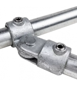 BUISKOPPELING ENKEL SCHARNIERSTUK &#216; 42,4 MM