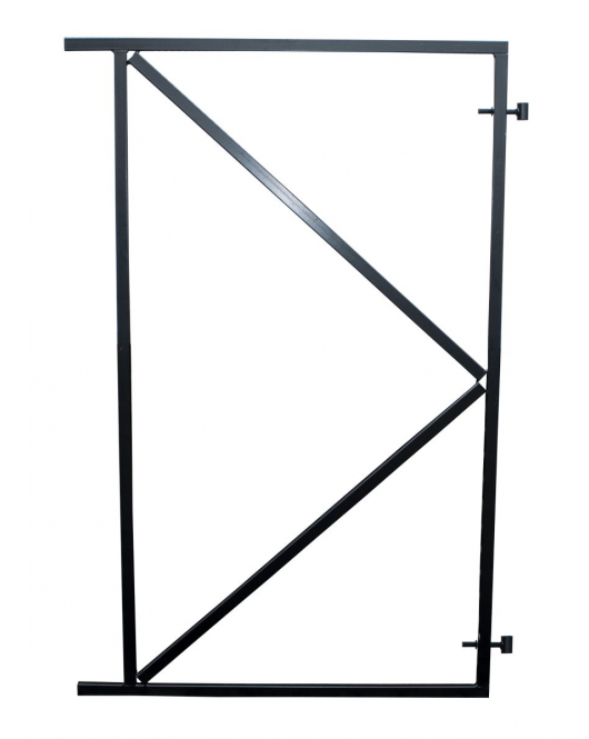 POORTFRAME ZWART INCL DUIMEN 100X155CM