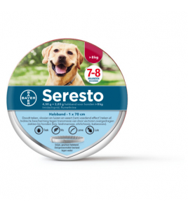 SERESTO TEKEN- EN VLOOIENBAND LARGE-VAN 8 KG 70 CM LARGE