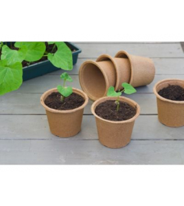 BIO.AFBREEKBARE KWEEKPOTJES H10,5 X &#216;14 CM SET A 3 STUKS