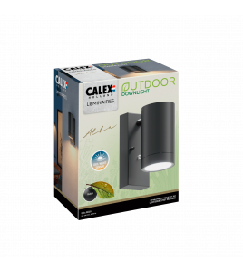 CALEX ALBA OUTDOOR DOWNLIGHT DAY & NIGHT SENSOR GU10 220-240V ZWART CALEX ALBA OUTDOOR DOWNLIGHT DAY & NIGHT SENSOR GU10 220-240V ZWART