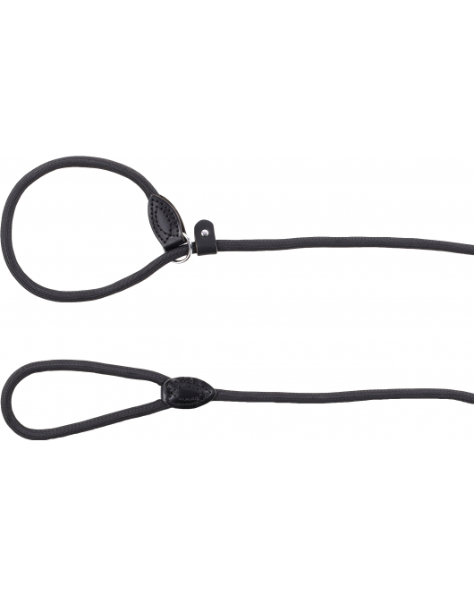 HOND ANTI-TREK LOOPLIJN ALPS ZWART 1,65M 12MM