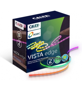 CALEX VISTA LEDSTRIP RGBIC 2MTR, INCLUDING CONTROLLER, BATTTERY (EXCLUDED 3*AA )
