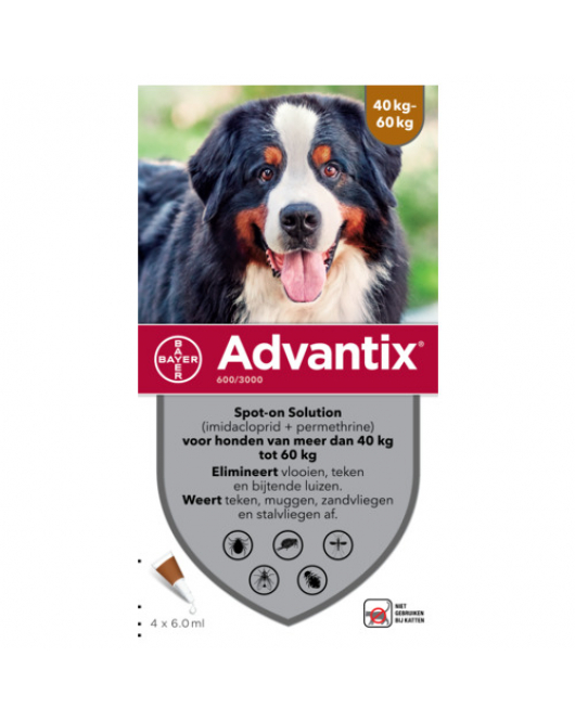 ADVANTIX SPOT ON 600 6 ML 40-60 KG