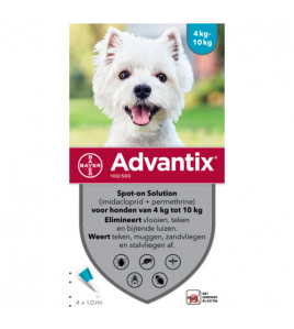ADVANTIX SPOT ON 100 1 ML 4-10 KG