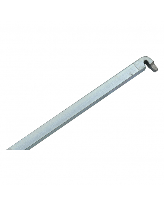 STAAF 7-150CM STAAF VOOR KRUKESPAGNOLET 7E, LENGTE 150 CM, VERZINKT.