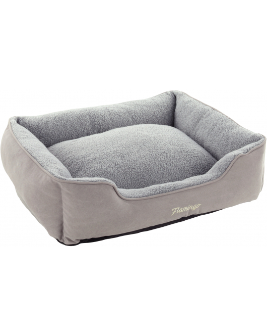 MAND ALISHA RECHTHOEKIG GRIJS 80X67X22CM