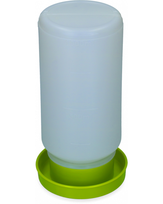 PLUIMVEE DRINKTOREN 1 LITER GROEN 1 ST