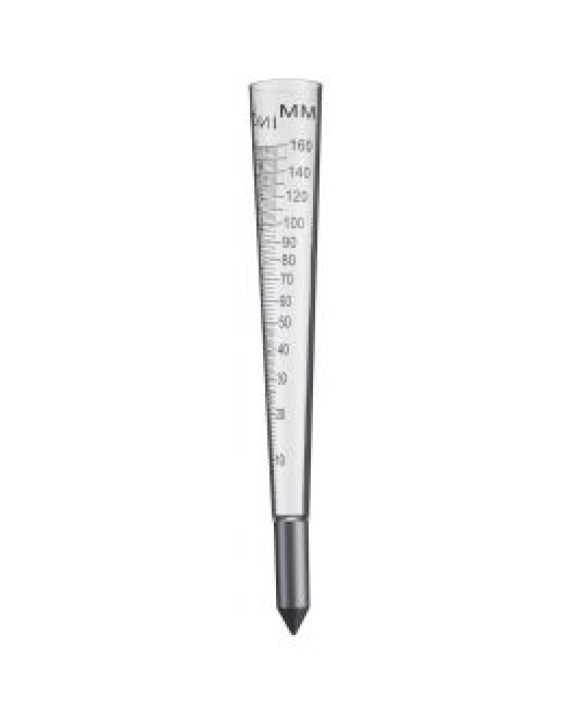 REGENMETER 160 ML H30,5X 4CM GLAS/ALUM.