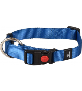 HOND HALSBAND ZIGGI BLAUW M 40-55CM 20MM