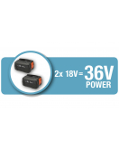 POWERMAX DUO 46/36V P4A SET 4.1
