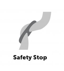 HOND ANTI-TREK LOOPLIJN AIDEN ZWART 1,3M 12MM