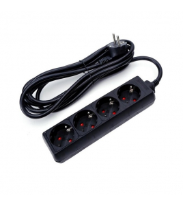 STEKKERDOOS 4V 3,0M 3X1Q ZWART