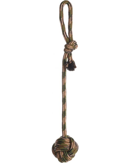 HS KATOEN JOE TREKTUIG+KNOOPBAL CAMOUFLAGE 40CM
