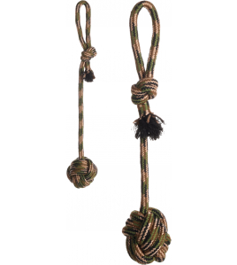 HS KATOEN JOE TREKTUIG+KNOOPBAL CAMOUFLAGE 40CM