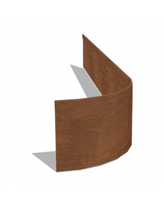 CORTENSTAAL KANTOPSLUITING FLEX GEPLET 23 CM (LENGTE 150 CM)