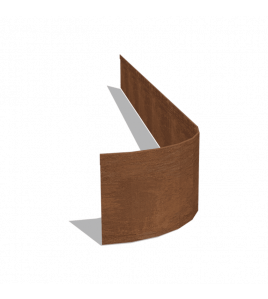 CORTENSTAAL KANTOPSLUITING FLEX GEPLET 23 CM (LENGTE 240 CM)