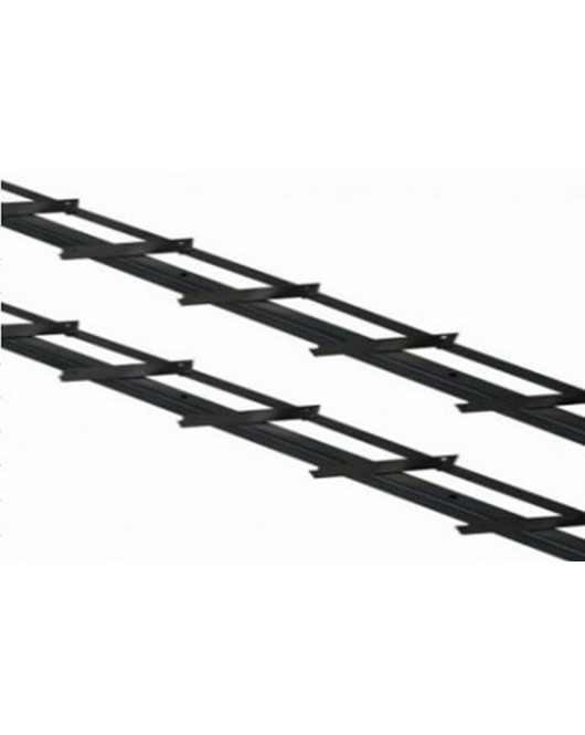 FENCE SHUTTER/LAMELLEN 220 CM RVS, ZWART TXT GECOAT