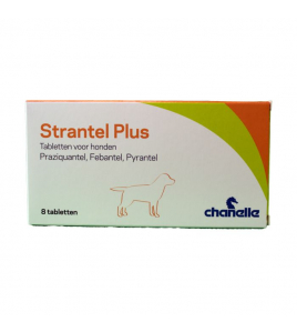 STRANTEL PLUS WORMTABLET HOND 8-ST
