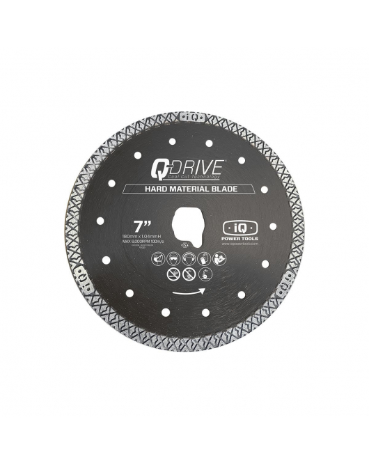 180MM Q-DRIVE ZAAGBLAD VOOR HARDE MATERIALEN