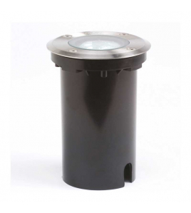 GRONDINBOUWSPOT 230V, ROUND, GU10, DIAMETER 11CM, GU10 MAX 7W RVS 230-240V