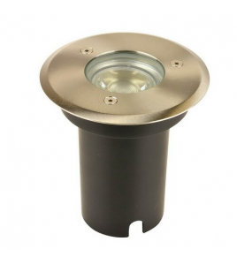 LED GRONDSPOT ROND ALU + GU10 5W LED