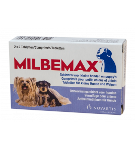 MILBEMAX TABLETTEN PUPPY/KLEINE HOND &lt;5KG 4 TABL.