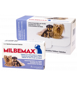 MILBEMAX TABLETTEN PUPPY/KLEINE HOND &lt;5KG 4 TABL.