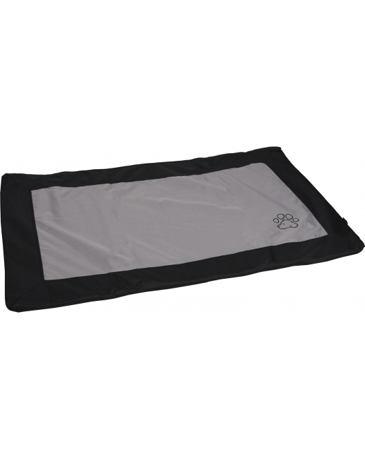 DEKEN MEDEL RECHTHOEKIG ZWART XXL VOOR DRAADKOOIEN 116X69X2CM