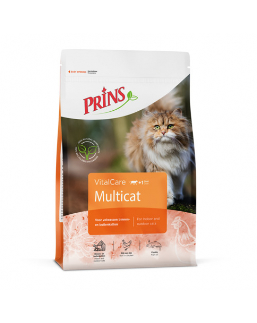 PRINS VITALCARE MULTICAT 1,5 KG GEVOGELTE