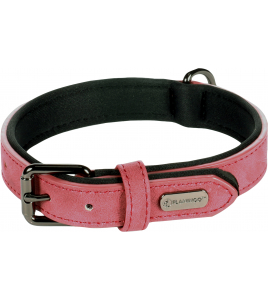 HOND HALSBAND MET NEOPREEN DELU ROOD S / M 31-39CM 20MM