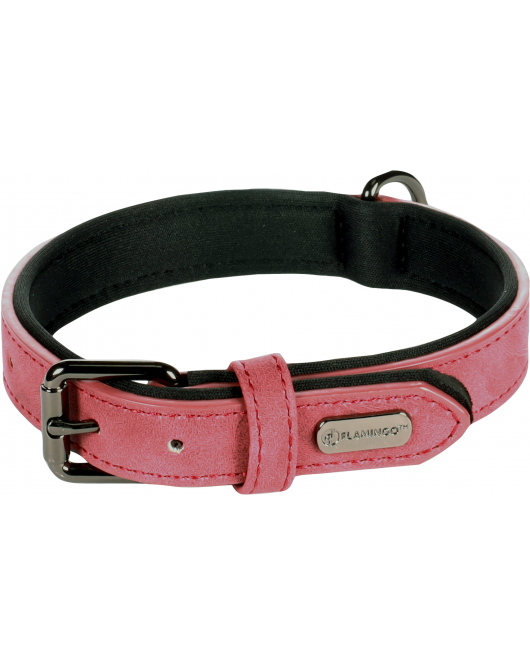 HOND HALSBAND MET NEOPREEN DELU ROOD S / M 31-39CM 20MM