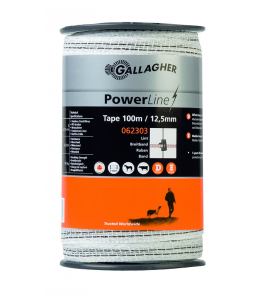 POWERLINE LINT 12,5MM WIT 100M POWERLINE LINT 12,5MM WIT 100M