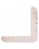 HOEKLAT GRENEN GEGROND 27X27MM WIT 270CM