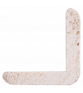 HOEKLAT GRENEN GEGROND 27X27MM WIT 270CM