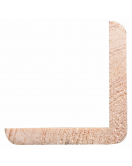 HOEKLAT GRENEN GEGROND 34X34MM WIT 270CM