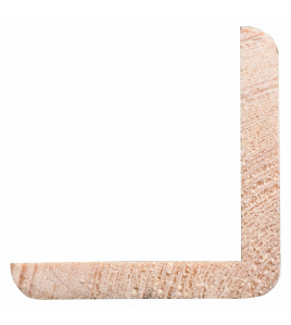 HOEKLAT GRENEN GEGROND 34X34MM WIT 270CM