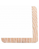 HOEKLAT GRENEN GEGROND 44X44MM WIT 270CM