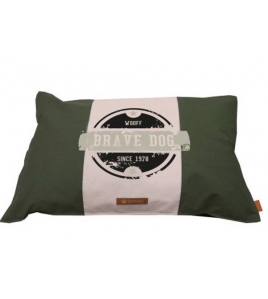 WOOFF HONDENKUSSEN BRAVE DOG 70X100 CM OLIJFGROEN WOOFF HONDENKUSSEN BRAVE DOG 70X100 CM OLIJFGROEN