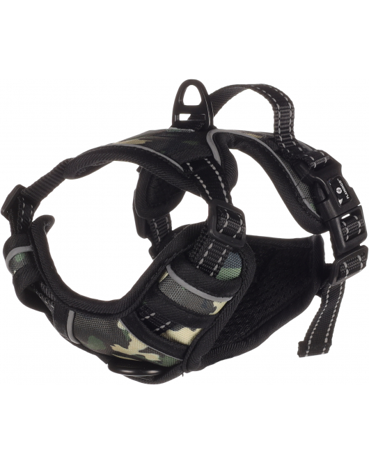 HOND HARNAS BALOU JUNGLE CAMOUFLAGE XS 25-45CM 30-45CM 15MM