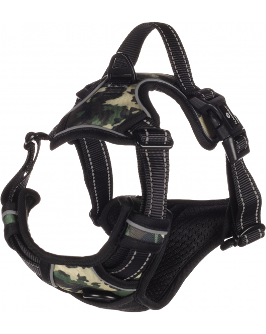 HOND HARNAS BALOU JUNGLE CAMOUFLAGE M 32-56CM 50-65CM 25MM