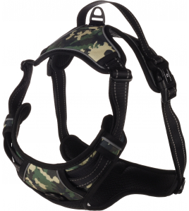 HOND HARNAS BALOU JUNGLE CAMOUFLAGE XL 46-76CM 80-105CM 25MM