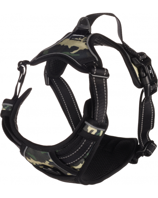HOND HARNAS BALOU JUNGLE CAMOUFLAGE L 40-62CM 60-85CM 25MM
