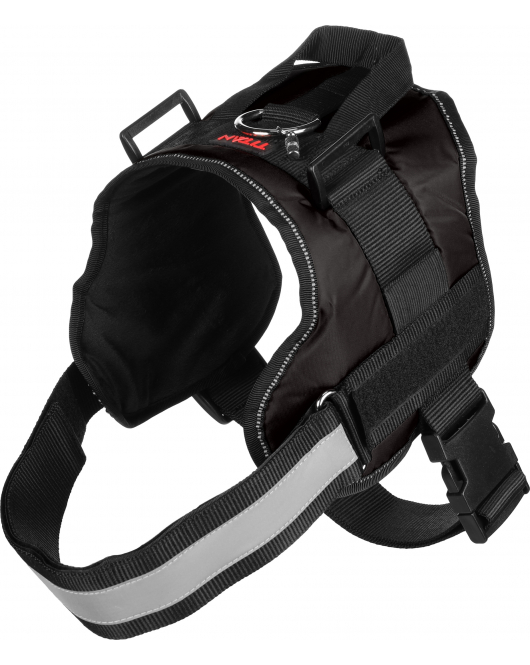 HOND HARNAS TITAN ZWART XXL 45-55CM 80-100CM 19CM 40MM