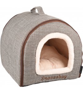 SLAAPPLAATS SNOOZEBAY OVAAL BRUIN & CREME 35X45X35CM SLAAPPLAATS SNOOZEBAY OVAAL BRUIN & CREME 35X45X35CM